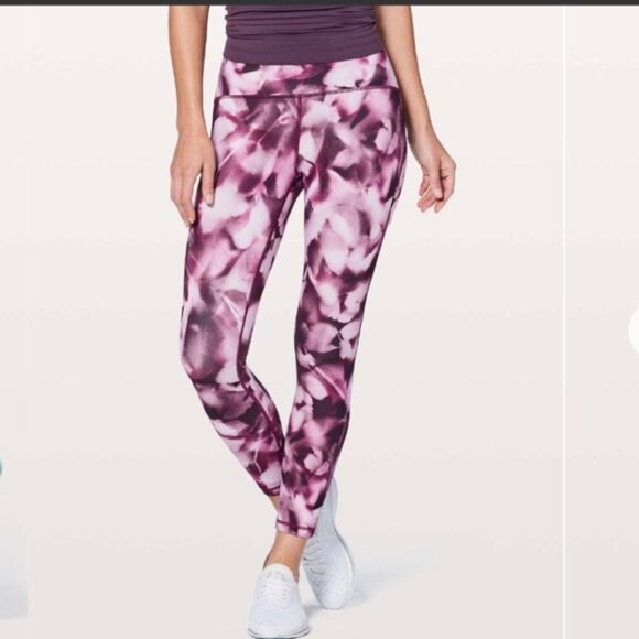 Lululemon Train Times 7/8 Pant *25" Blush Blossom Alpine White Candy Pink - Picture 2 of 9